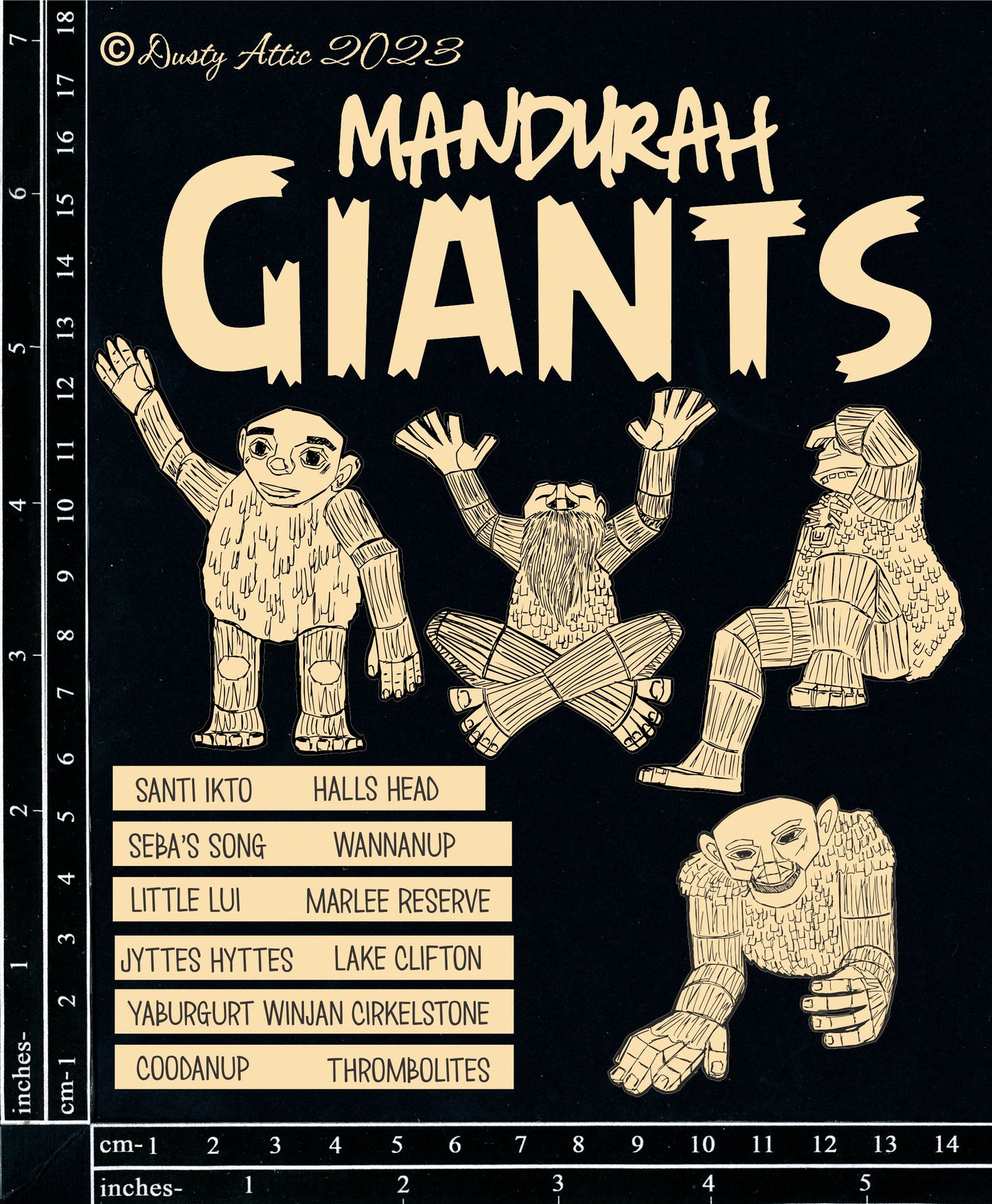 Dusty Attic - Chipboard - Mandurah Giants