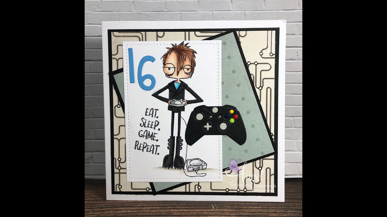 Stamping Bella - Cling Stamps - Oddball Gamer