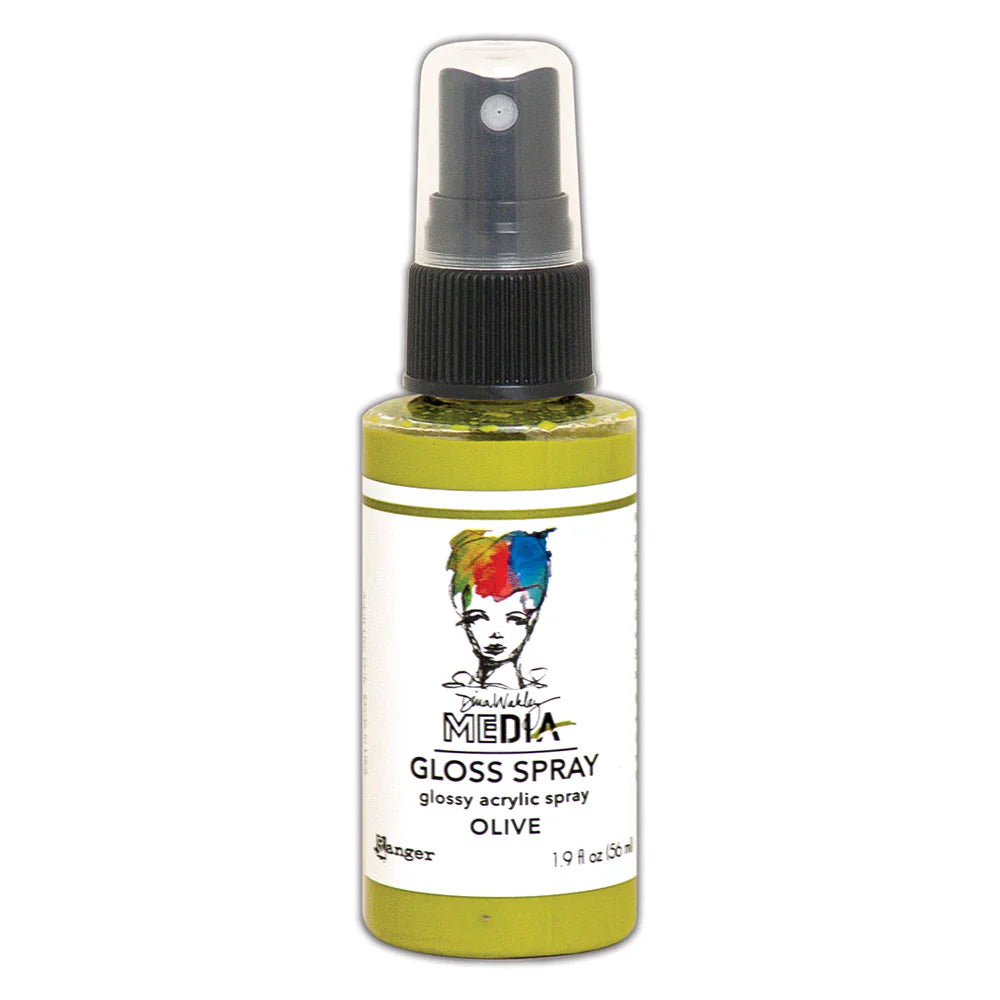 Dina Wakley Media Gloss Spray - Olive