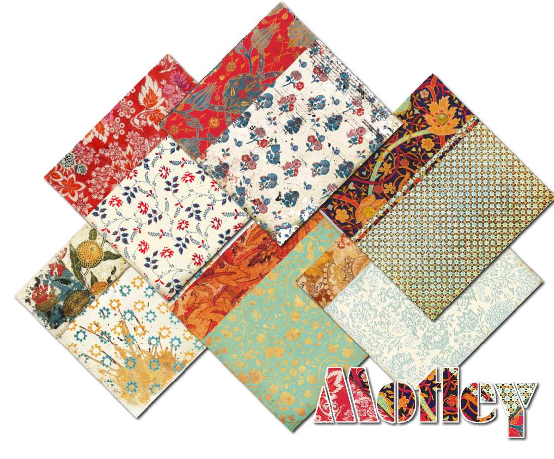 Decorer Scrapbook Paper - Motley - 8x8