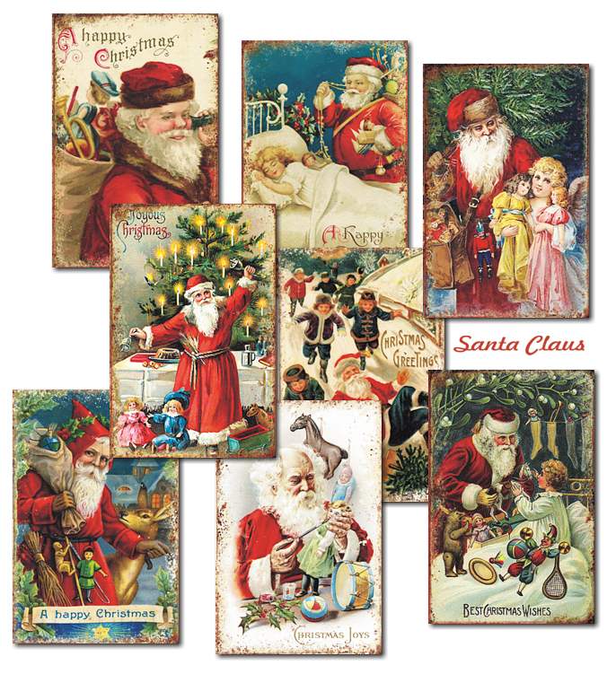 Decorer Scrapbook Paper - Santa Claus - Mini