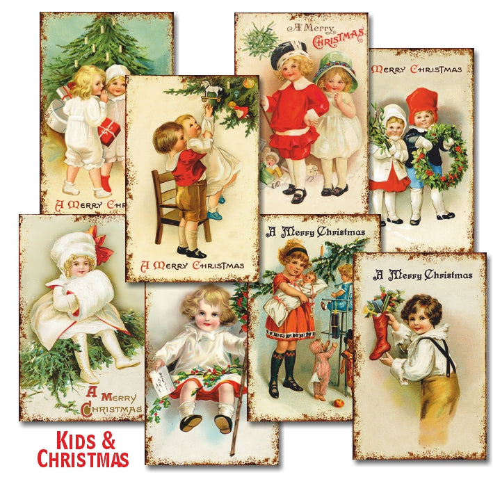 Decorer Scrapbook Paper - Kids & Christmas - Mini