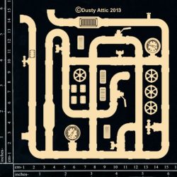Dusty Attic - Chipboard - Pipework Small