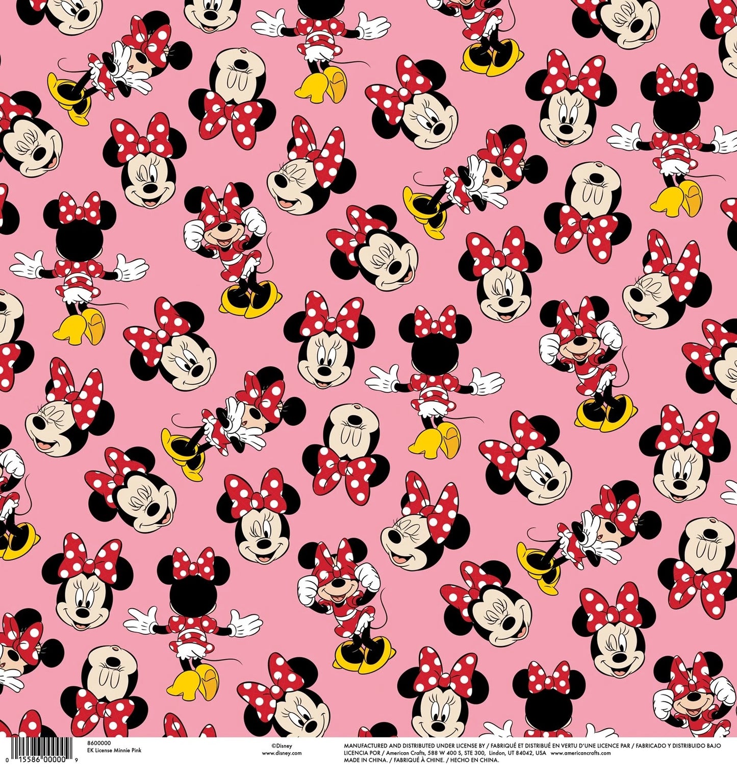 Minnie Pink Disney 12 x 12 paper
