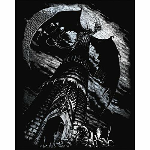 Engraving Art - Silver Foil - Dragon Tower