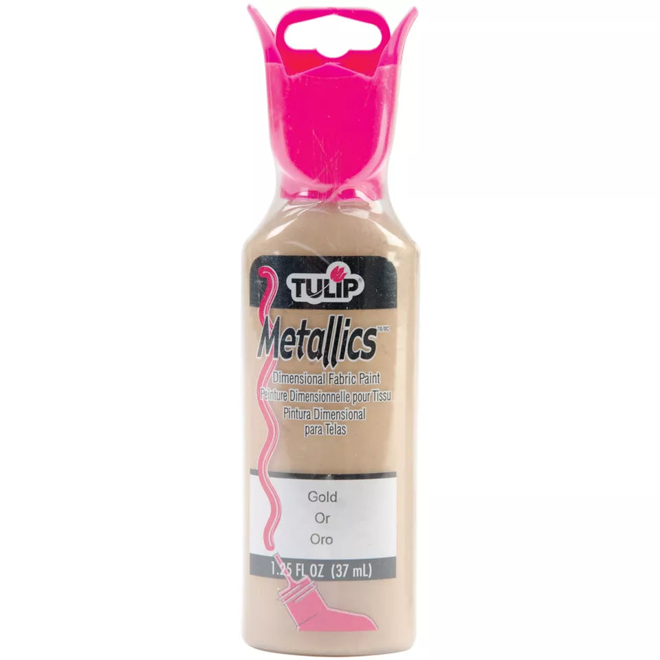 Tulip - Puffy Dimensional Fabric Paint - Metallics Gold