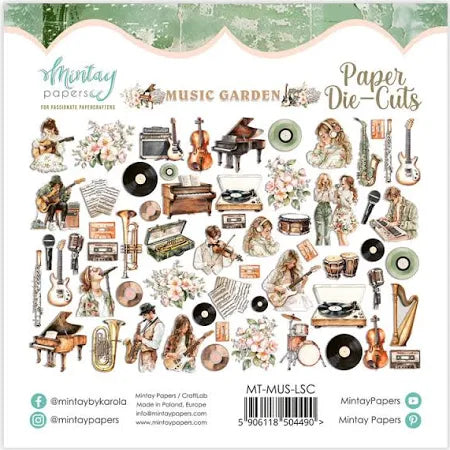 Mintay Papers - Music Garden 60 Diecuts set