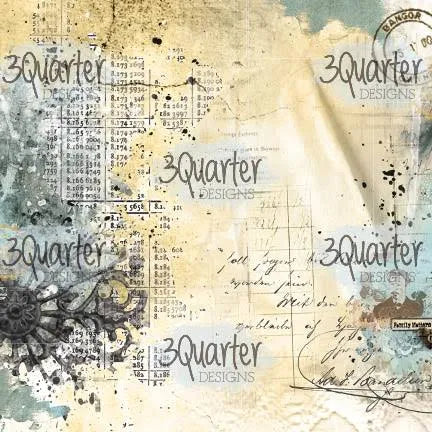 3 Quarter Designs Vintage Man Paper Packs 6"x6"