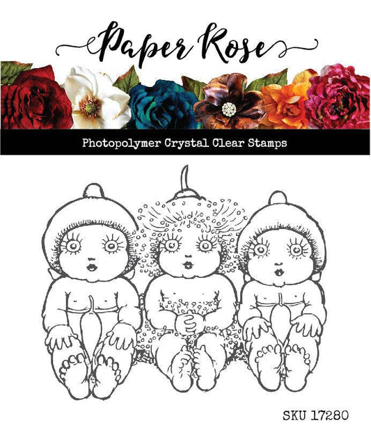 Paper Rose -  Clear Stamp Set - Snugglepot & Cuddlepie
