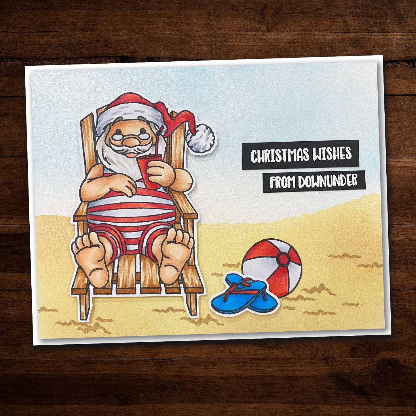 Paper Rose - Metal Die - Summer Santa