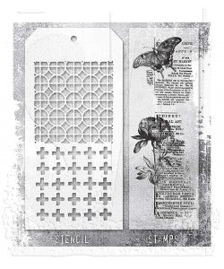 Stamp/Stencil - Stampers Anonymous - Mixed Media Botanic Collage