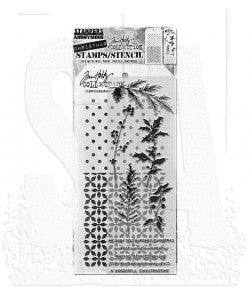 Stamp/Stencil - Stampers Anonymous Mixed Media - Winter Watercolour 155
