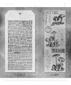 Stamp/Stencil - Stampers Anonymous - Mixed Media Tiny Toadstools