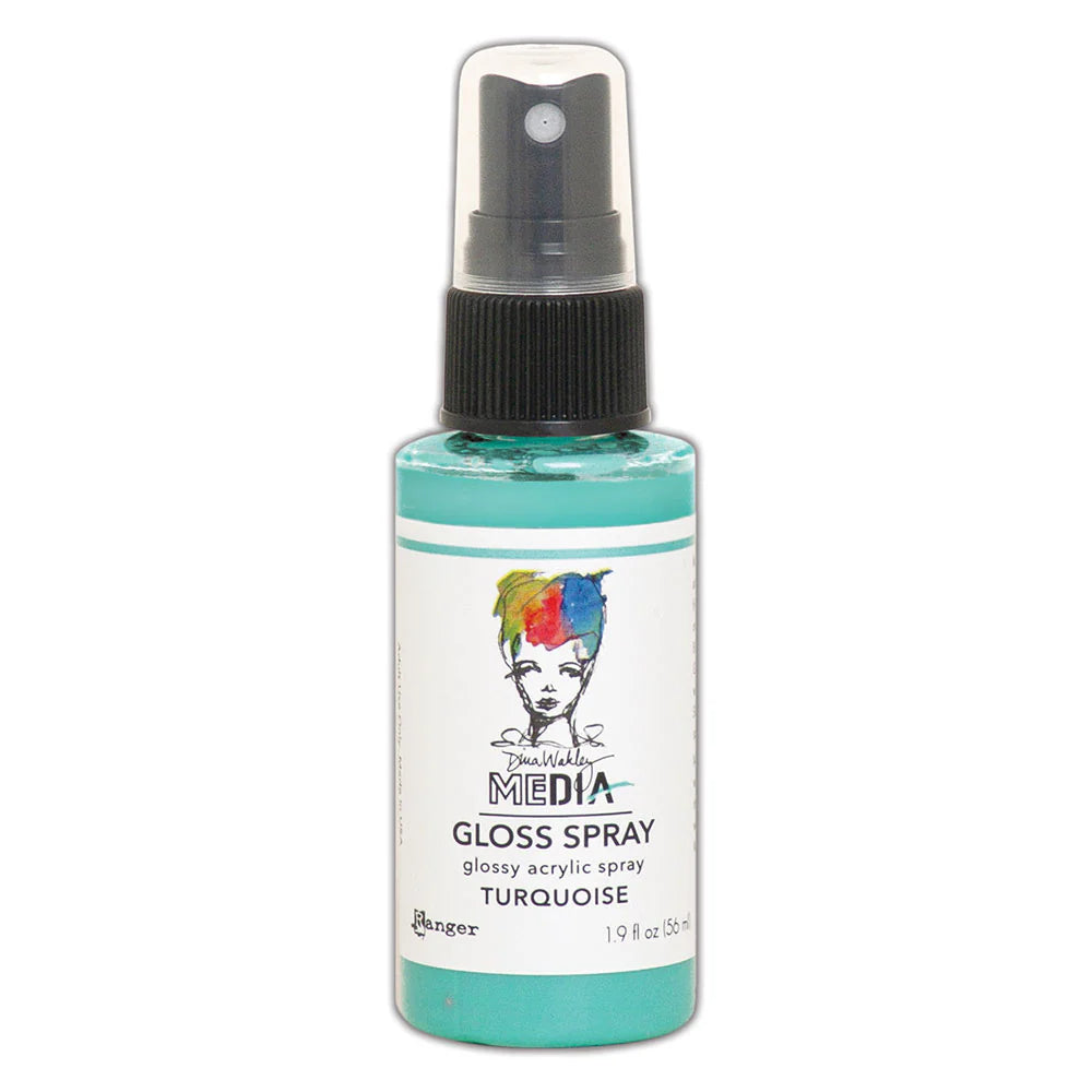 Dina Wakley Media Gloss Spray - Turquoise