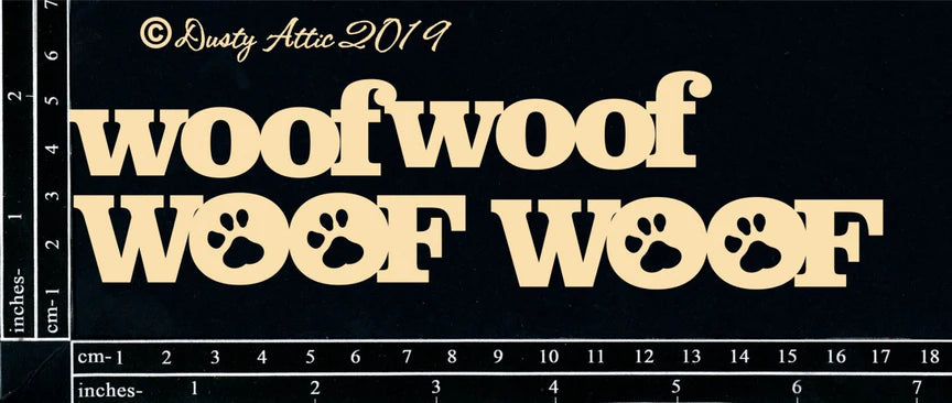 Dusty Attic - Chipboard - Woof Woof