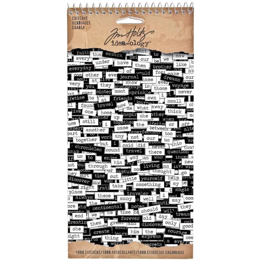 Tim Holtz  Idea-ology - Chit Chat  1088 stickers