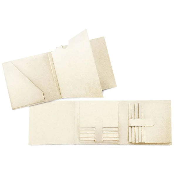 Graphic 45 - Trifold Waterfall Folio Album - Ivory