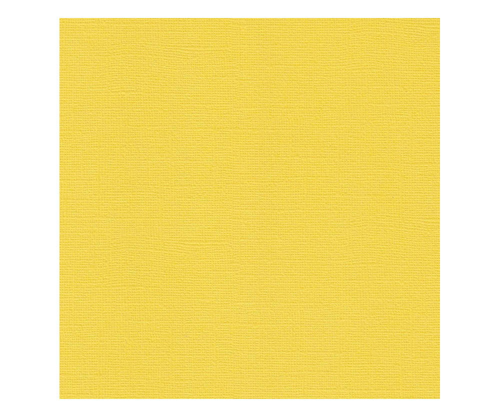 12 x 12 Textured Card - Canvas - Lemon 216 gsm (Single Sheet) Arts & Crafts 10Cats