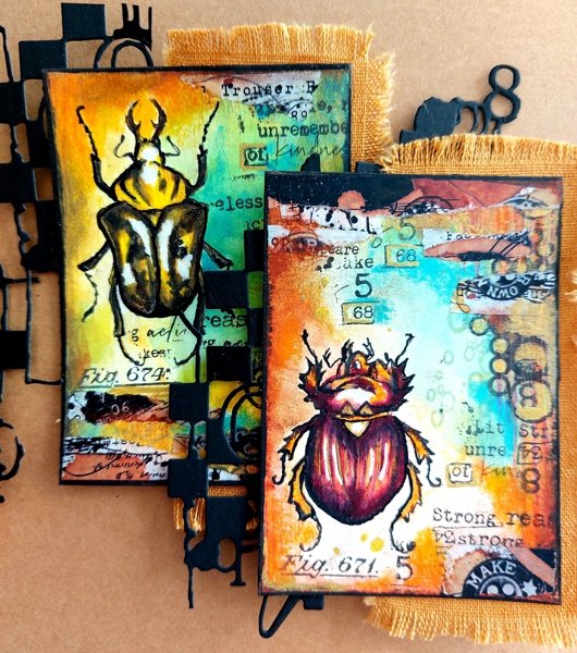 AALL & CREATE - A6 Stamps with Matching Die Set - Crawling Creatures