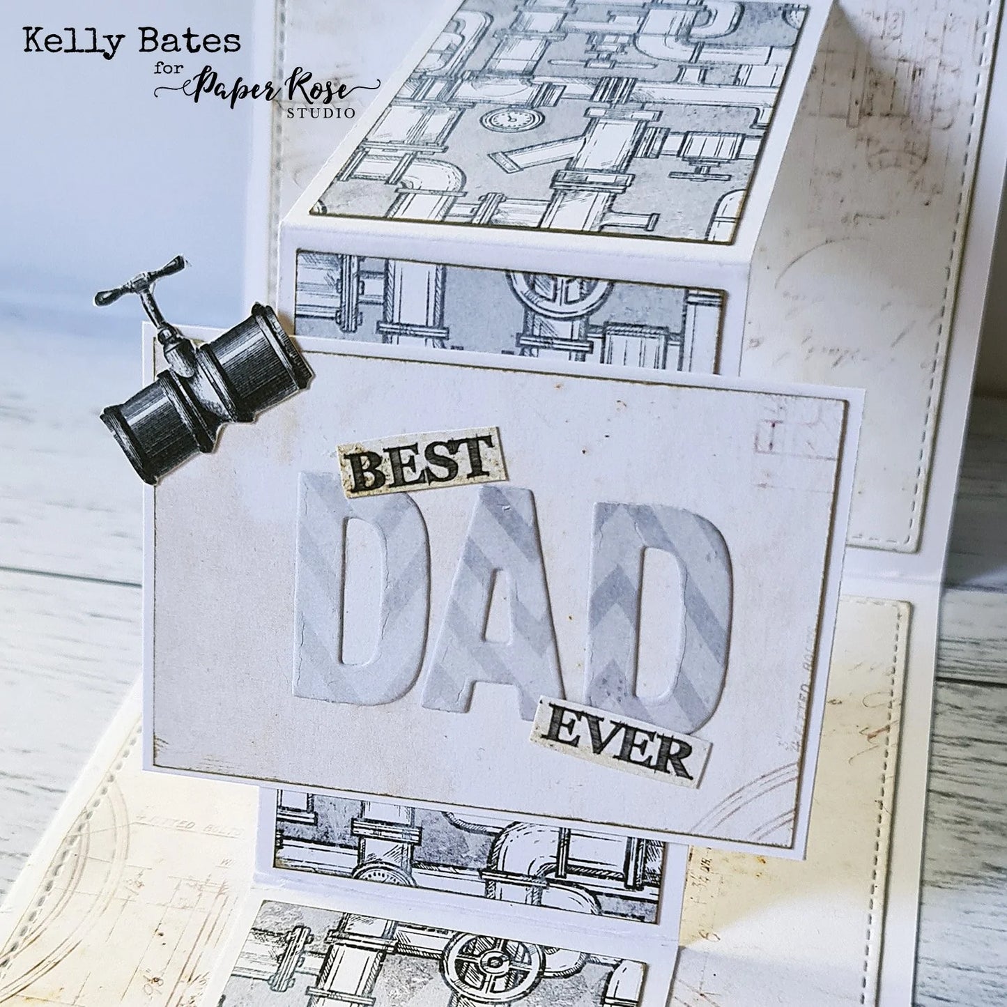 Paper Rose Blue Prints 6x6 Paper Collection