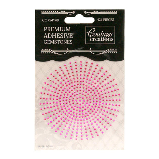 2mm Self Adhesive Gemstones - Bubblegum (424pc) Arts & Crafts Couture Creations