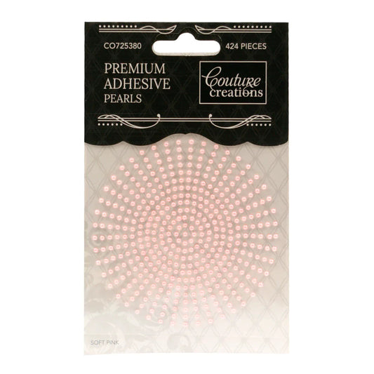 2mm Self Adhesive Pearls - Soft Pink (424pc) Arts & Crafts Couture Creations