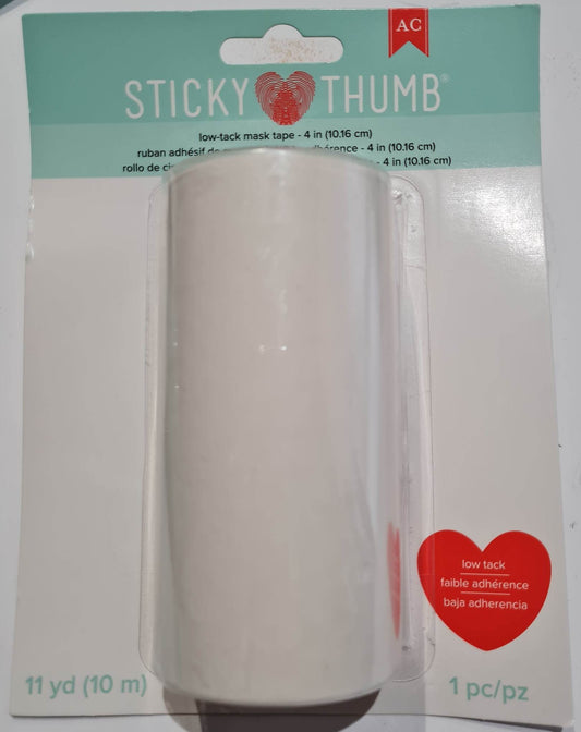 Sticky Thumb - Low Tack Masking Tape 4 inch
