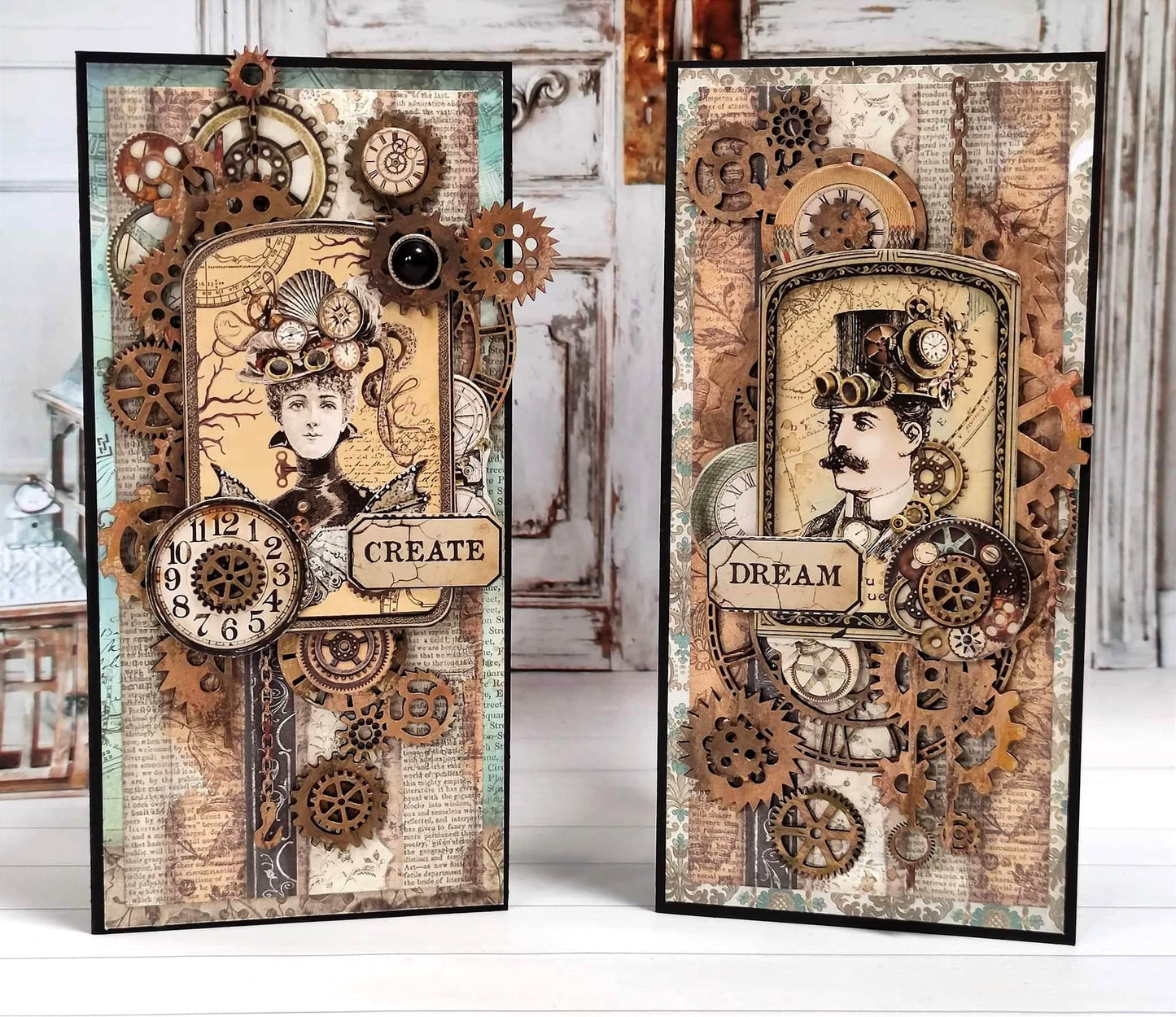 Dusty Attic- Chipboard - Gears #1