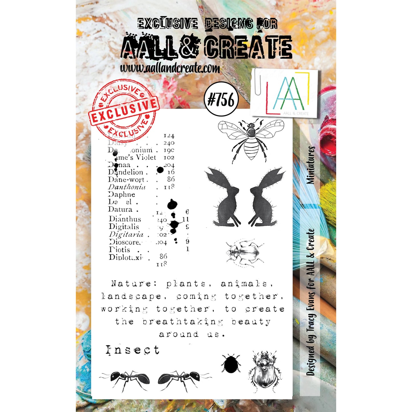 AALL & CREATE - A7 Stamps -Miniatures #756