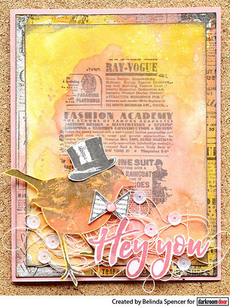 Rubber Stamp - Darkroom Door - Eclectic Stamp -Robin