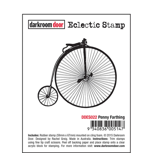 Rubber Stamp - Darkroom Door - Eclectic Stamp -Penny Farthing