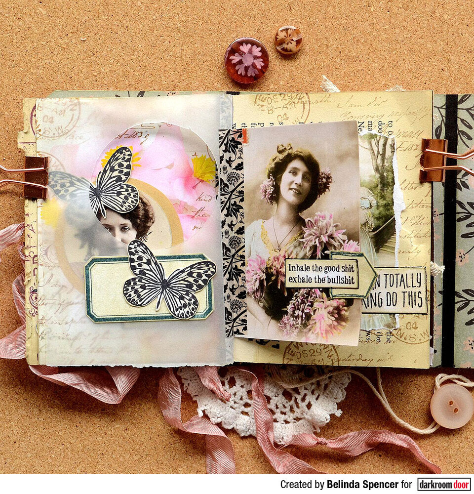 Rubber Stamp - Darkroom Door - Sentiment Stamp - Sweary Affirmations