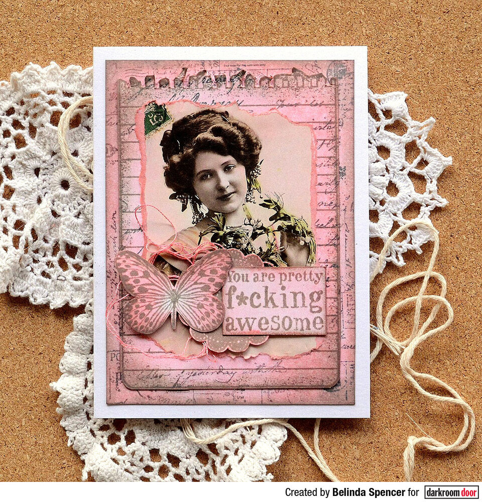 Rubber Stamp - Darkroom Door - Sentiment Stamp - Sweary Affirmations