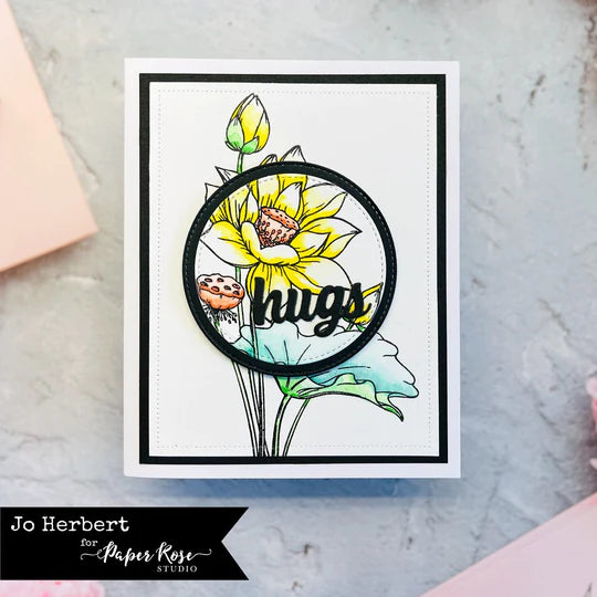 Paper Rose -  Clear Stamp Set -Lotus Bouquet
