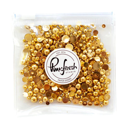 Pinkfresh Studio - Metallic Pearls - Gold