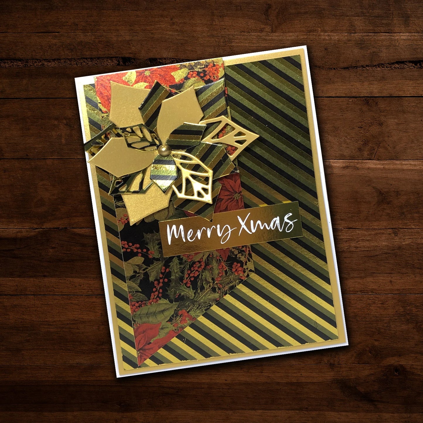 Paper Rose Christmas Sentiments - Gold Foil 6x6 Paper Collection