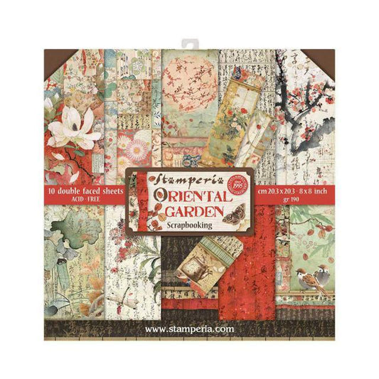 Stamperia -    8''x 8'' Double Sided Paper Pad - Oriental Garden
