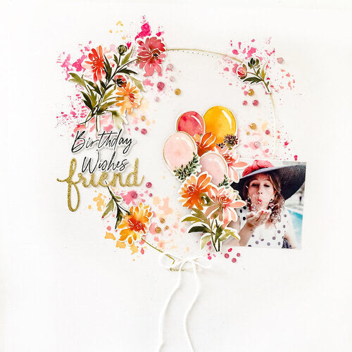 Pinkfresh Studio Premium Washi Tape - Chrysanthemum