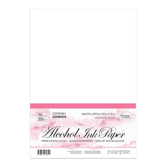 A4 Synthetic Paper - White Adhesive - 250gsm (10 sheet per pk) Arts & Crafts Couture Creations