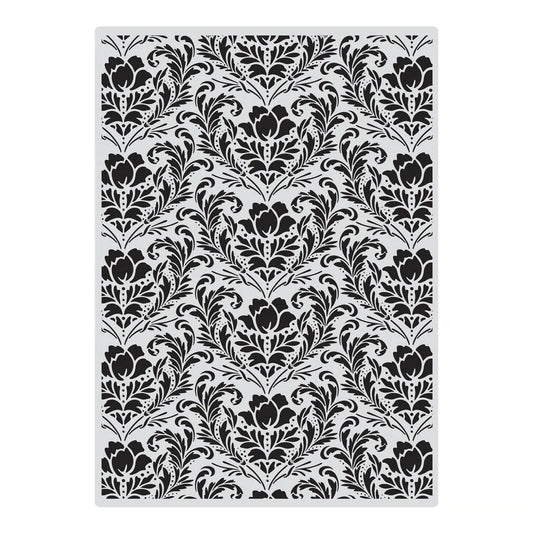 Acrylic Background Stamp - Flourished Flowers Arts & Crafts Couture Creations