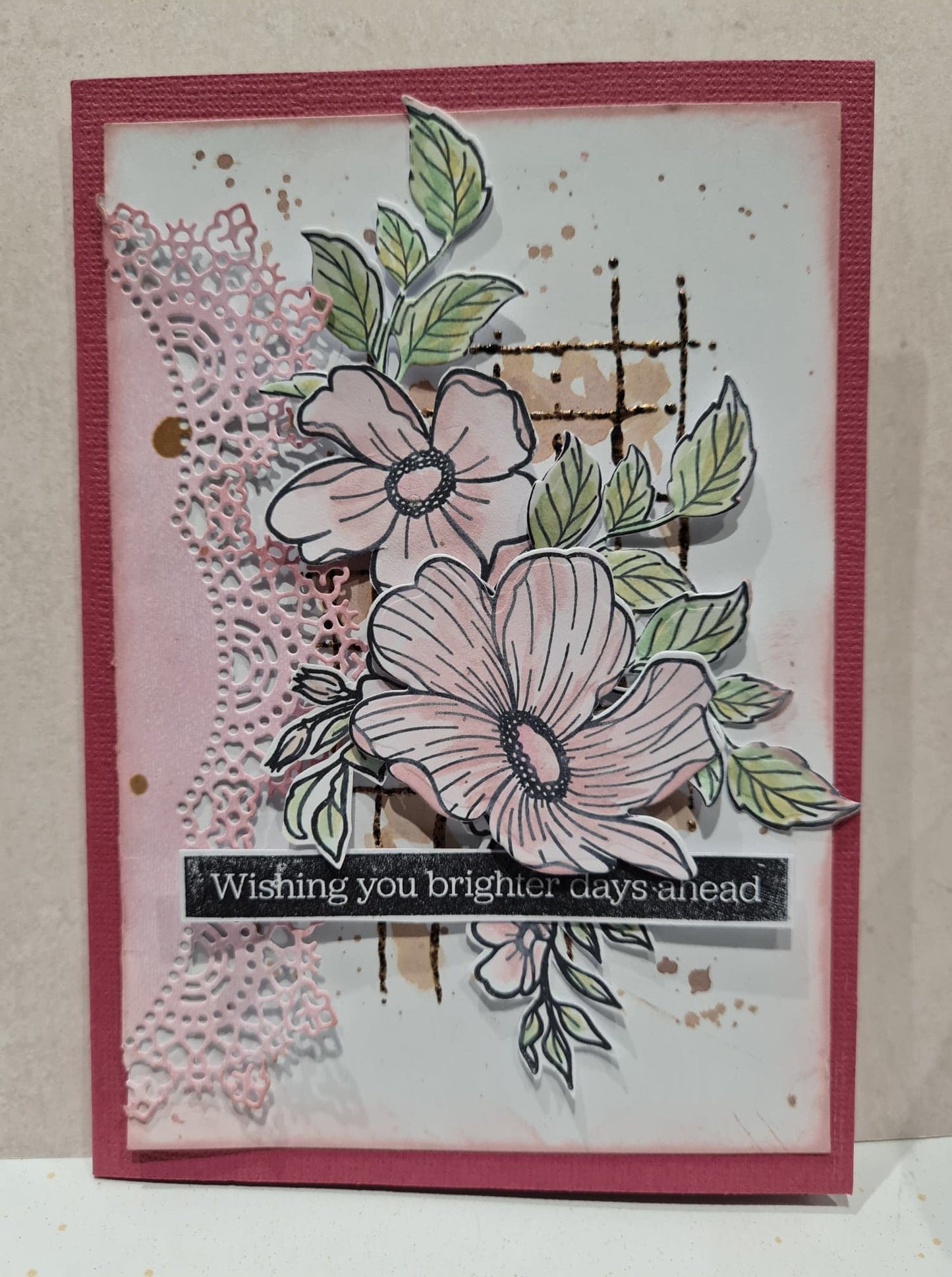 Acrylic Stamp & Die Set - Delightful Flower Arts & Crafts Couture Creations