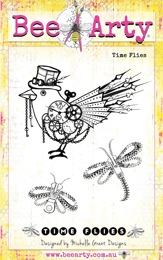 Acrylic  Stamps - Bee Arty - Time Flies