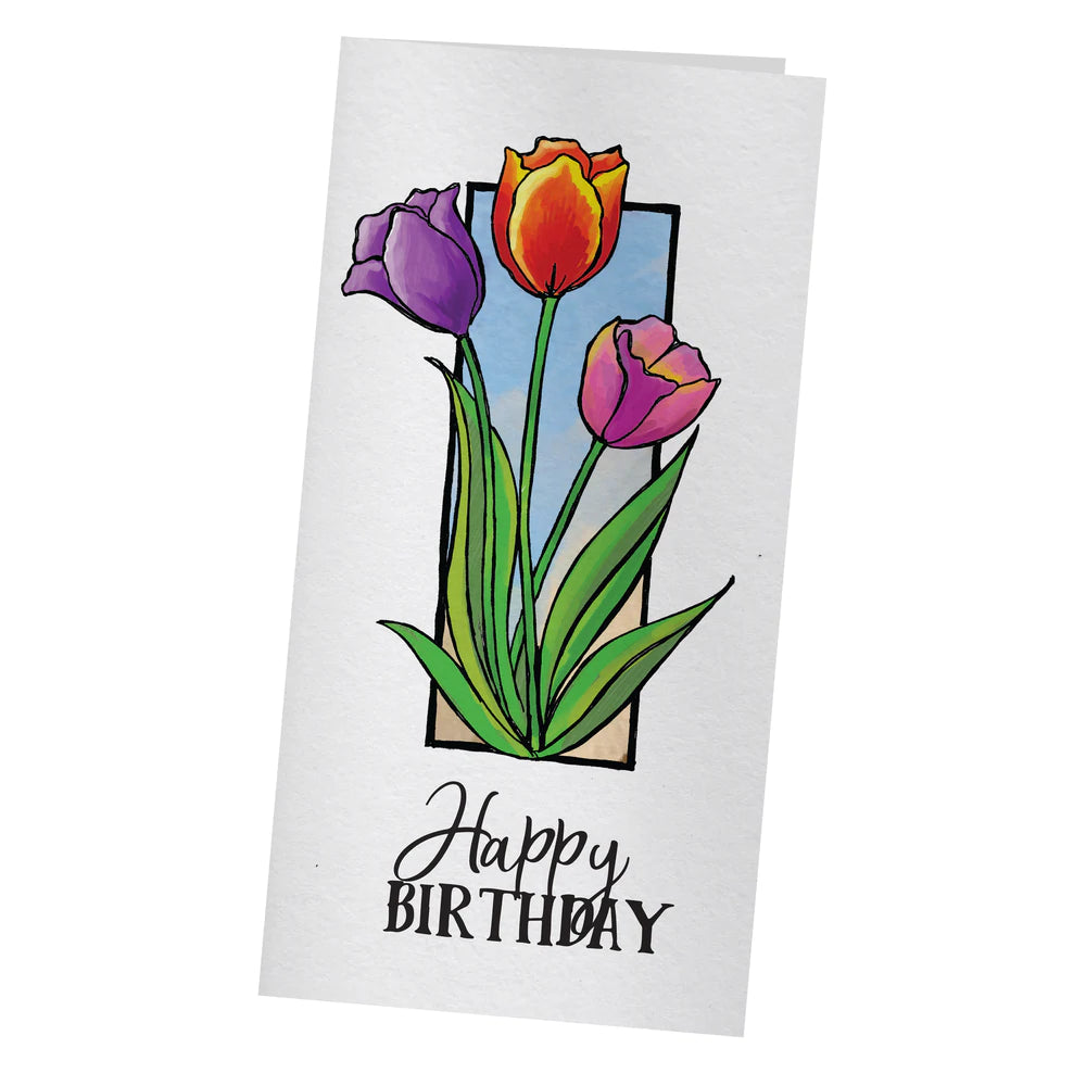 Acrylic Stamps - Framed Tulips Arts & Crafts Couture Creations
