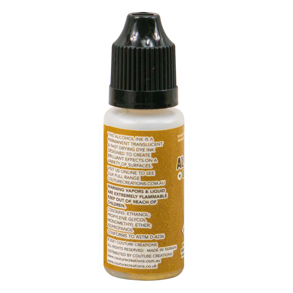 Alcohol Ink Golden Age - Gold Arts & Crafts Couture Creations