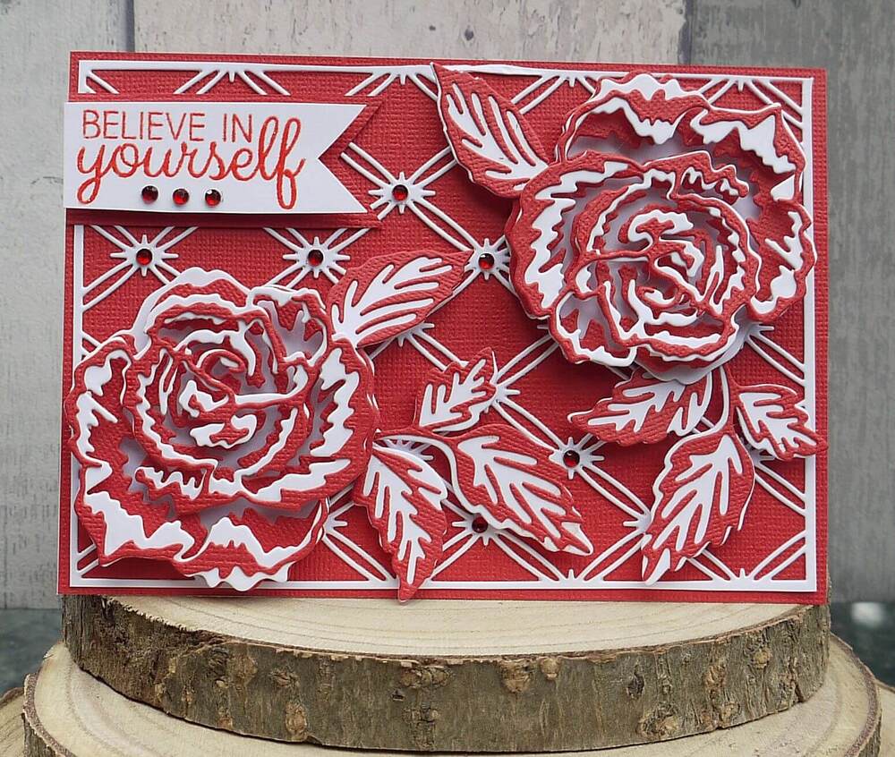 Crafters Companion Gemini Double-Sided Die Elements - Rose Arts & Crafts Crafters Companion