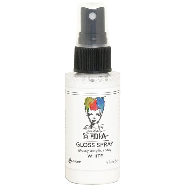 Dina Wakley Gloss Spray - White Arts & Crafts Ranger