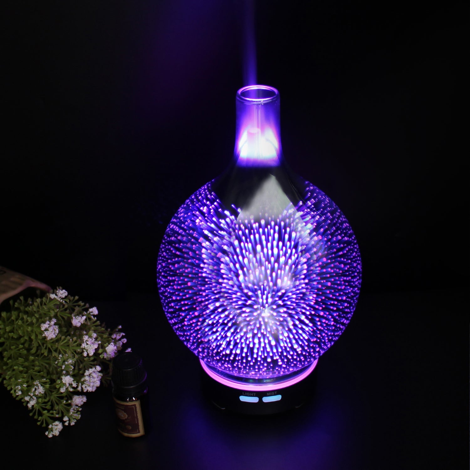 Fireworks Design Ultrasonic Aroma Essential Oil Diffuser 100ml