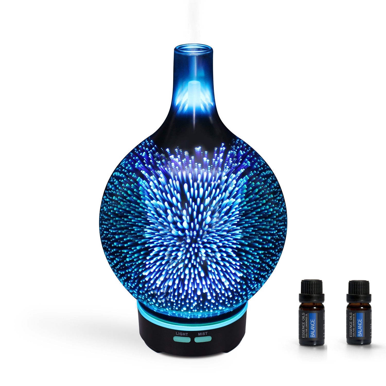 Fireworks Design Ultrasonic Aroma Essential Oil Diffuser 100ml