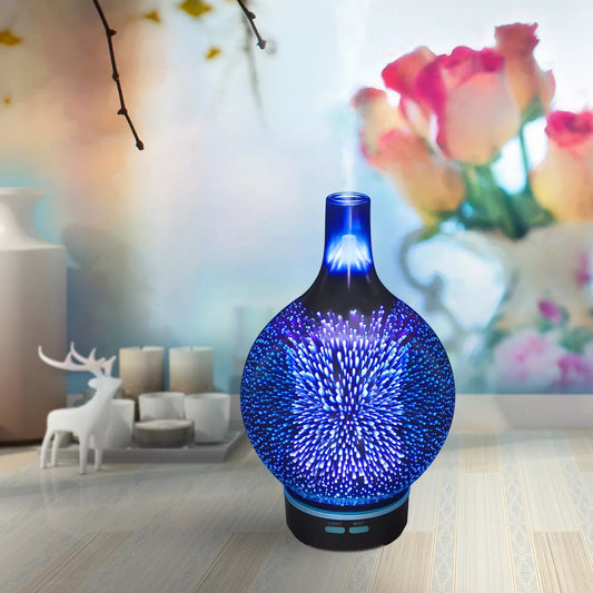Fireworks Design Ultrasonic Aroma Essential Oil Diffuser 100ml