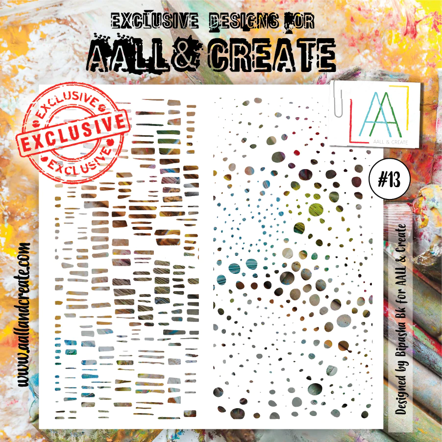 AALL & CREATE - 6X6 Stencil - Bursts #13
